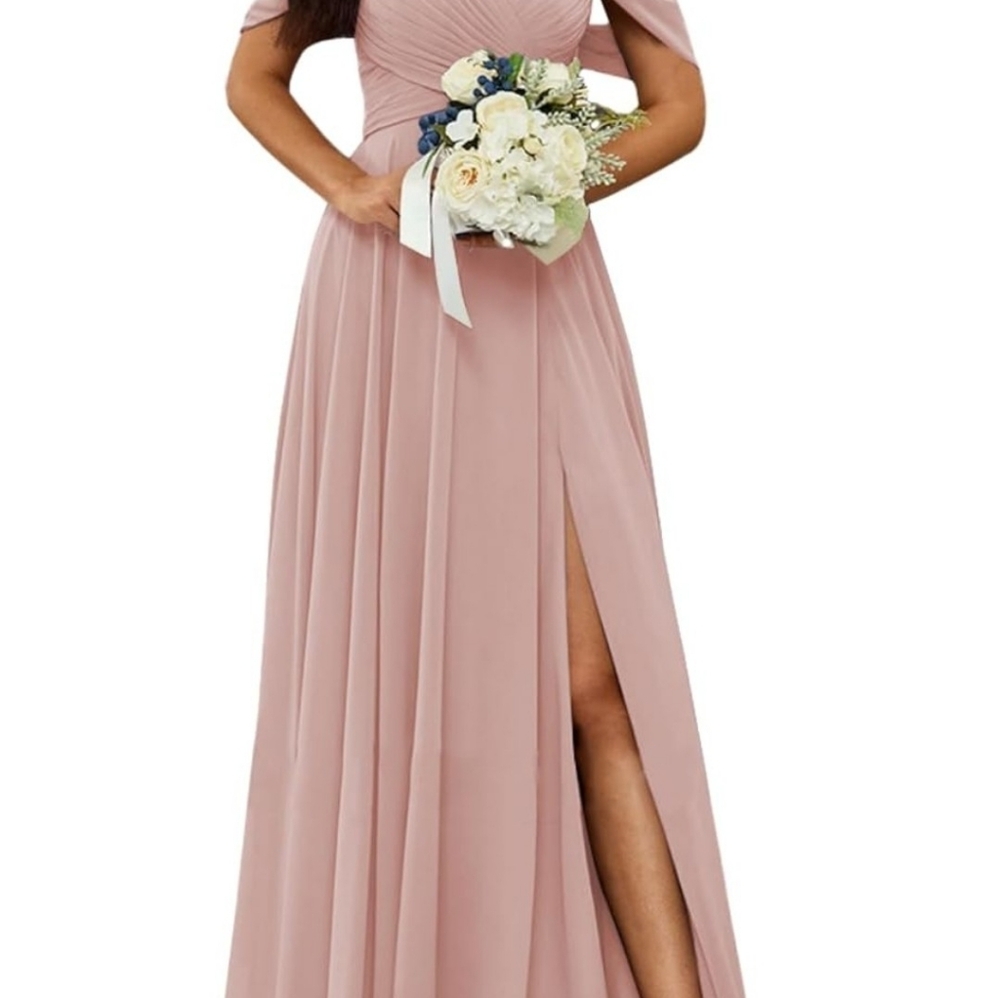 Elegant Pink Evening Gown